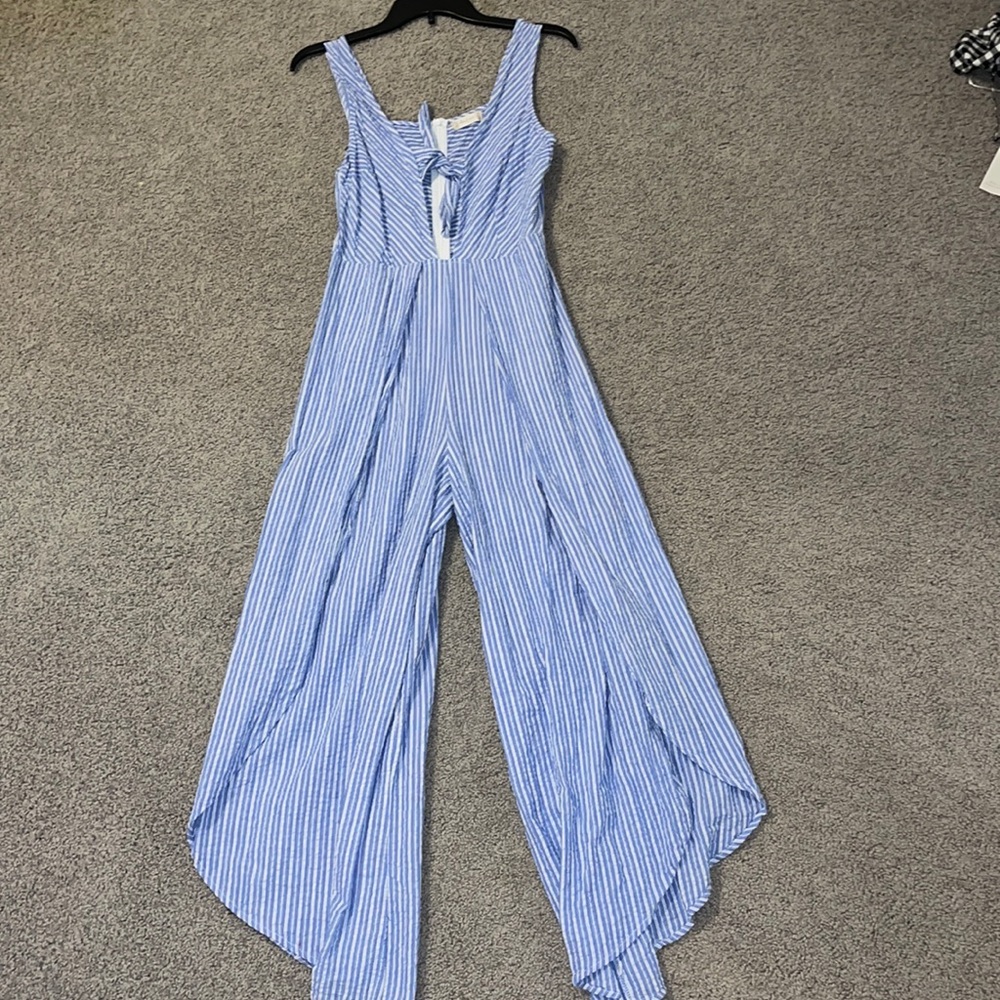 Wide leg altard state jumpsuit